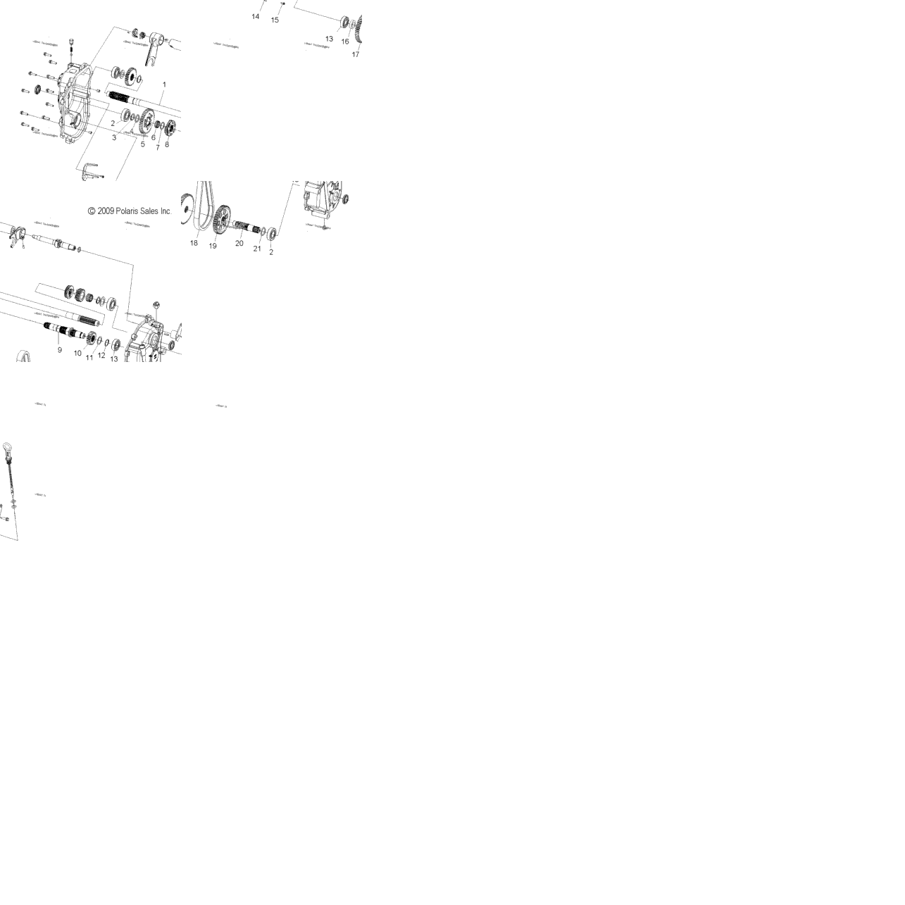 Drive Train, Gearcase (49Snowgearcase10600wide2)