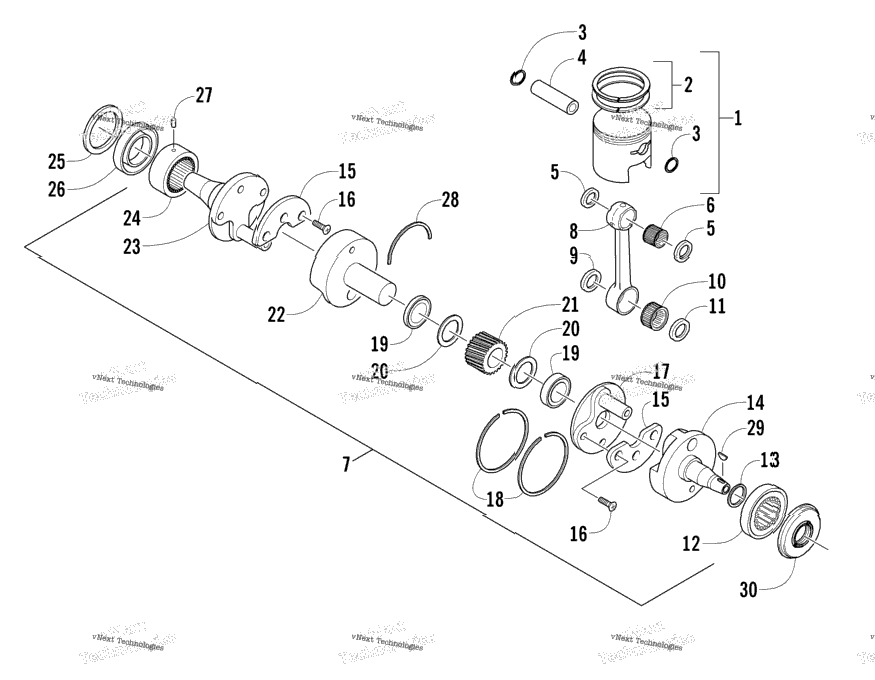 Piston And Crankshaft
