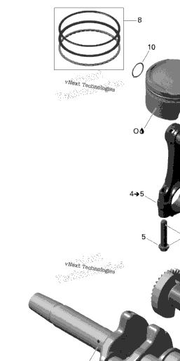 Crankshaft, Pistons And Balance Shaft
