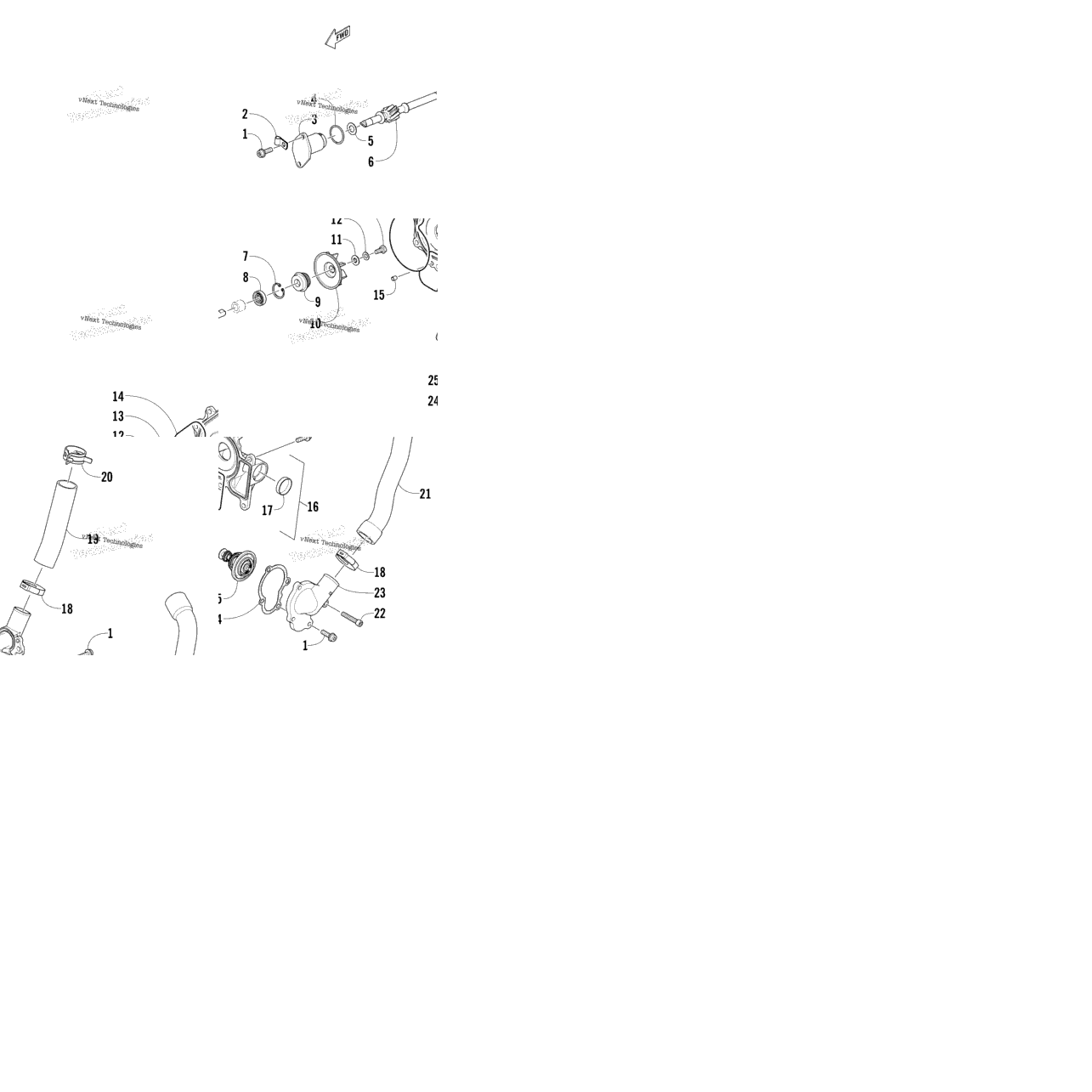 Water Pump And Thermostat