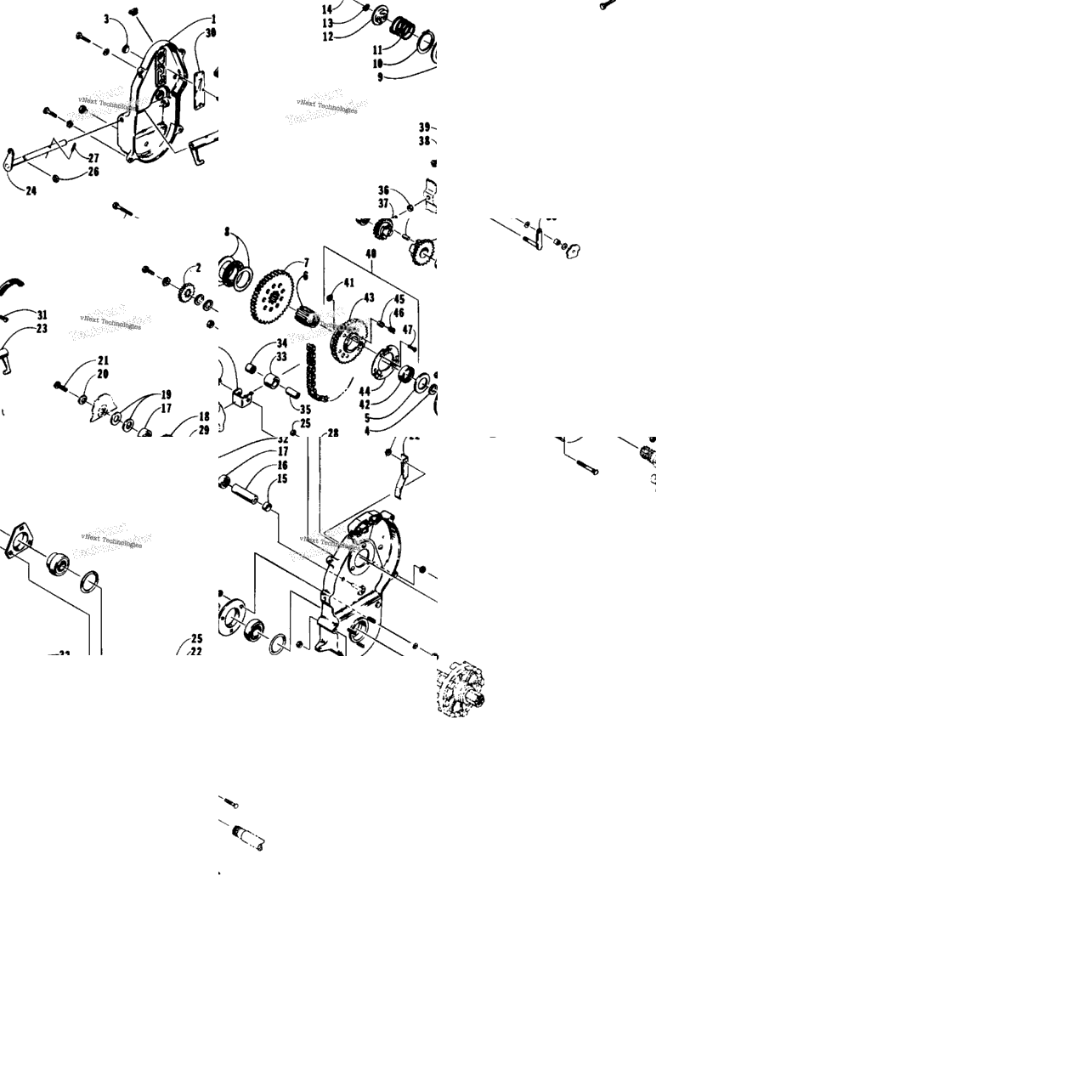Drive/Reverse Dropcase Assembly