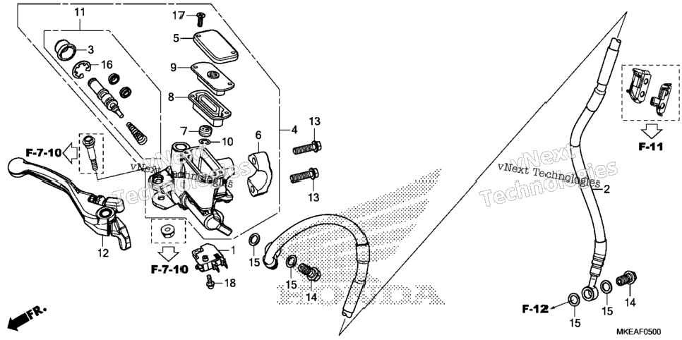 Front Brake Master Cylinder
