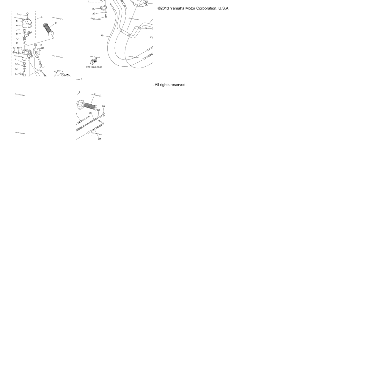 Steering Handle Cable