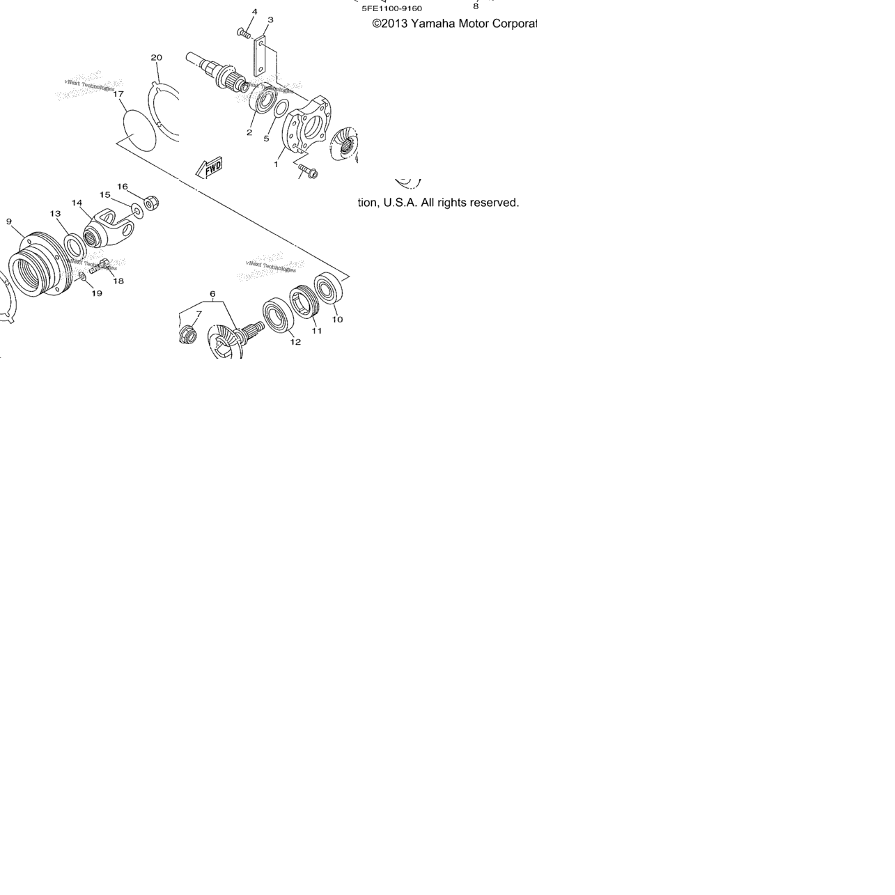 Middle Drive Gear