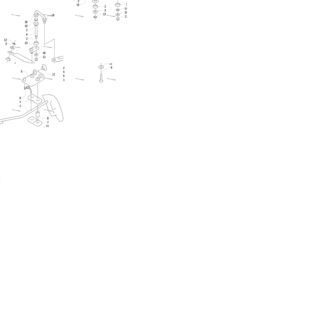 Front Drive Shift Linkage Assembly