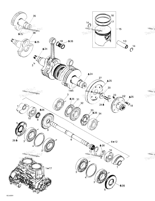 Crankshaft And Pistons