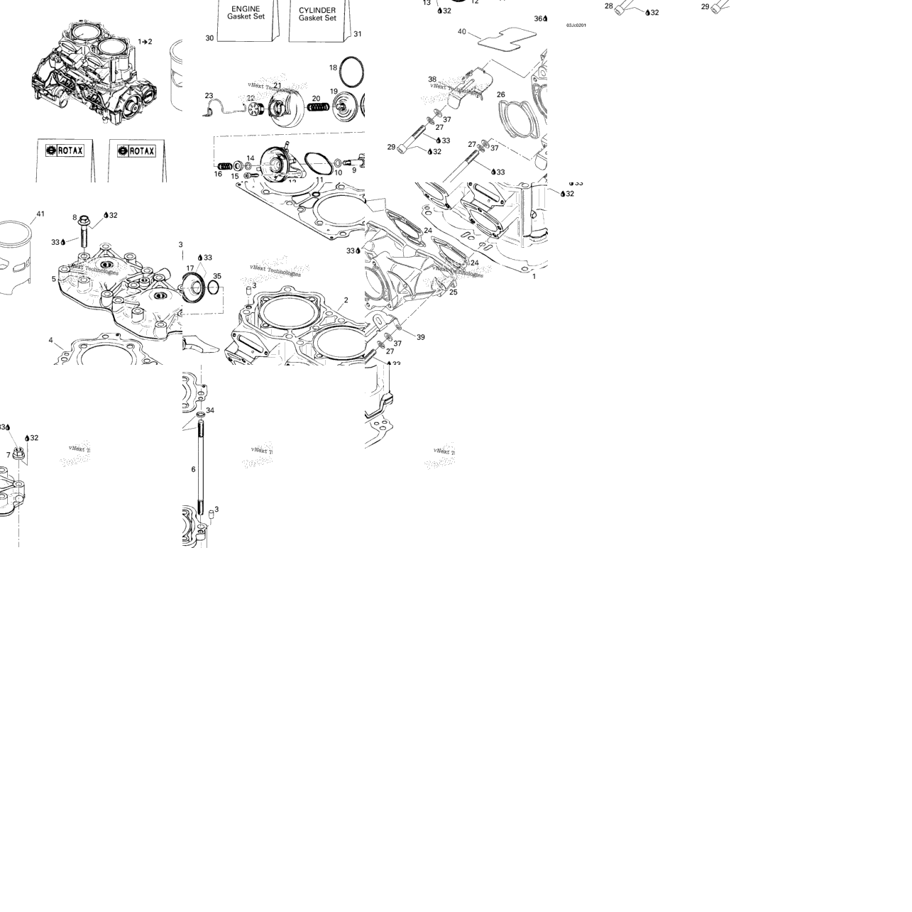 Cylinder, Exhaust Manifold