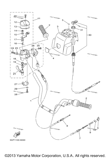 Steering Handle Cable