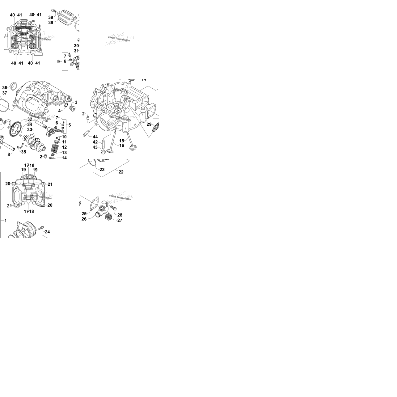 Cylinder Head And Camshaft/Valve Assembly