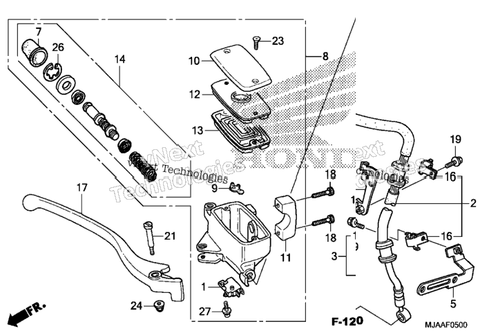 Front Brake Master Cylinder (1)