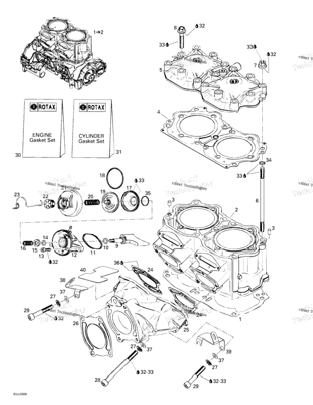 Cylinder, Exhaust Manifold