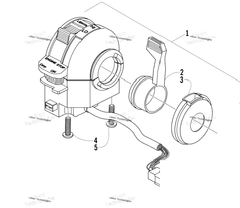 Control Switch Housing Assembly
