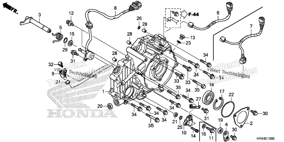 Rear Crankcase Cover