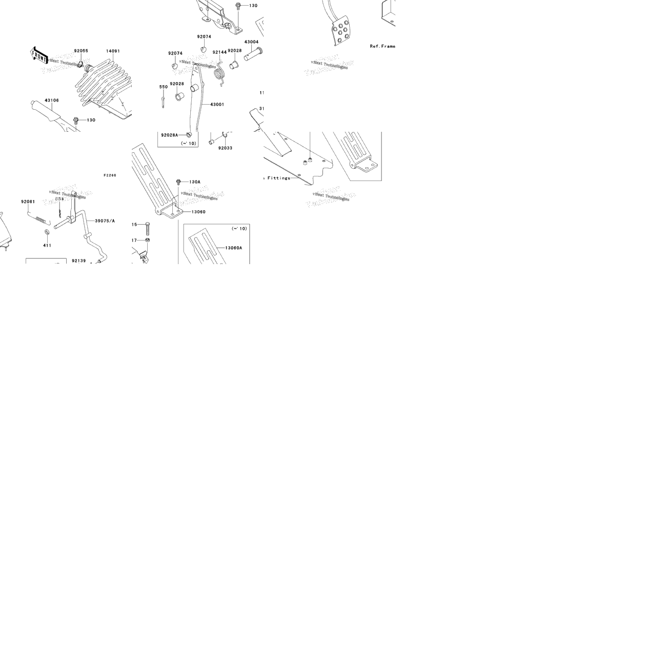 Brake Pedal/Throttle Lever
