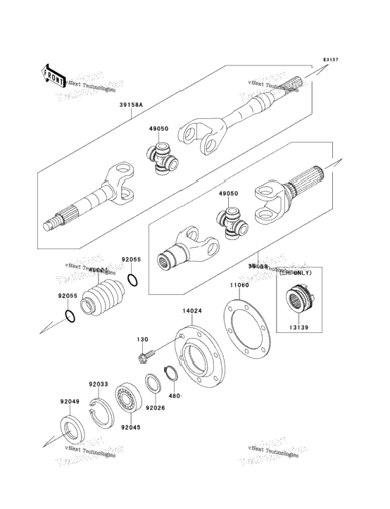 Drive Shaft-Rear