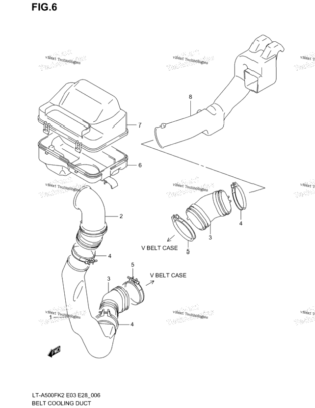 Belt Cooling Duct