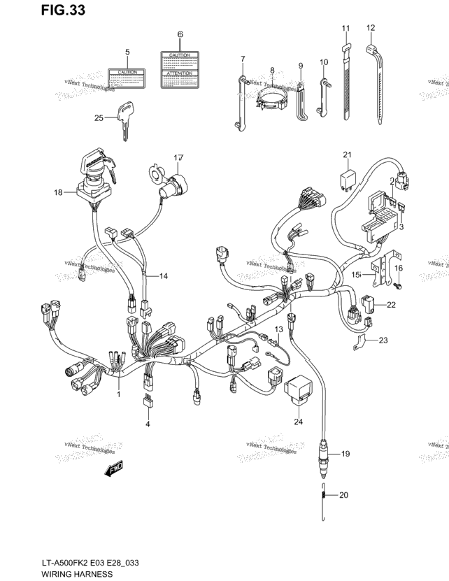Wiring Harness (Model K2)