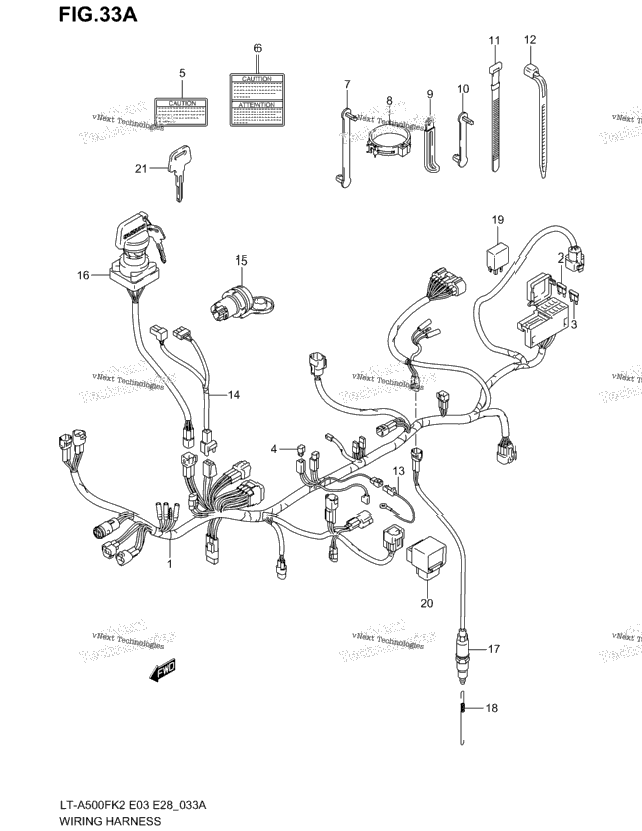 Wiring Harness (Model K3)