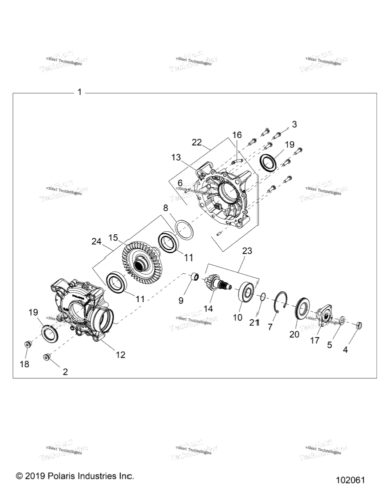 Drive Train, Rear Gearcase Internals