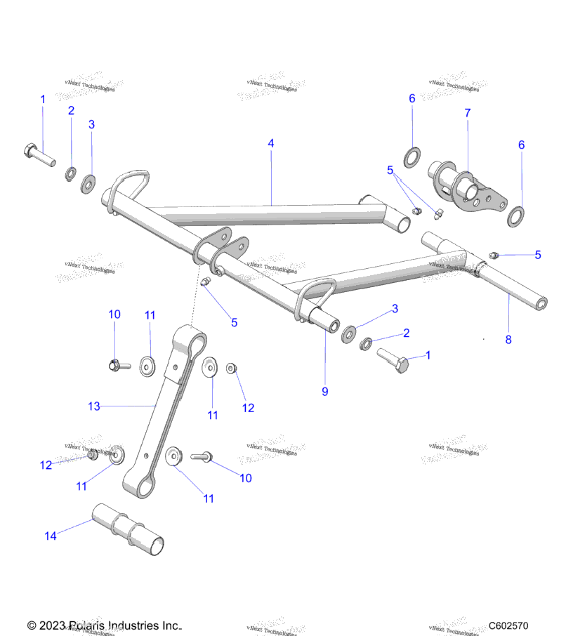 Suspension, Torque Arm, Front
