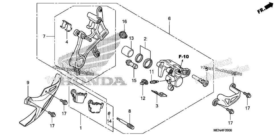 Rear Brake Caliper