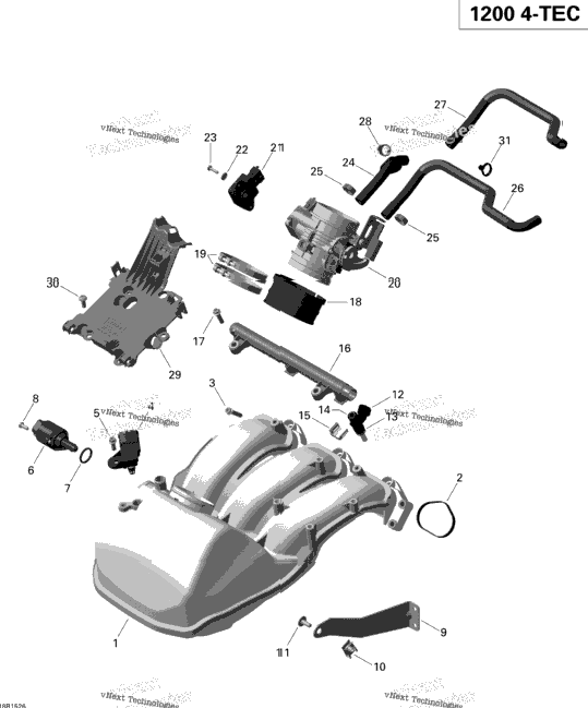 Air Intake Manifold And Throttle Body 2