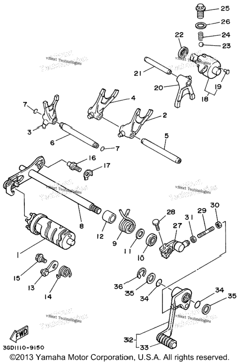 Shift Cam Fork