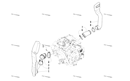 Case/Belt Cooling Assembly
