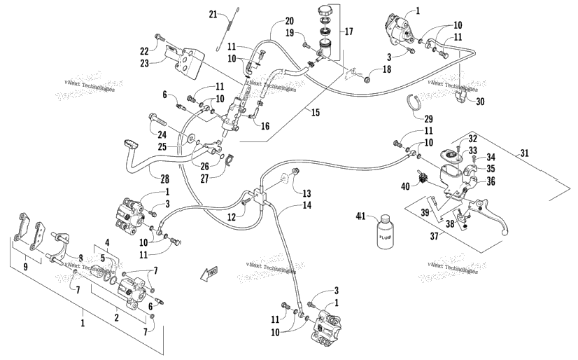 Hydraulic Brake Assembly