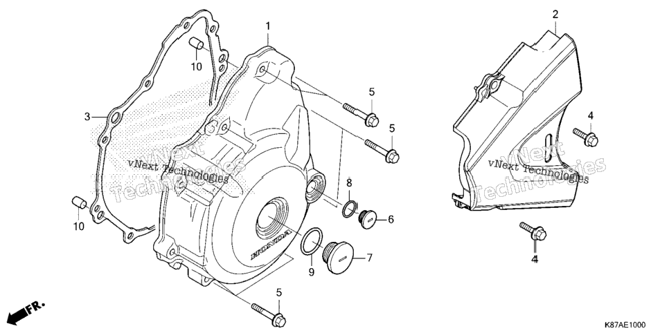 Left Crankcase Cover