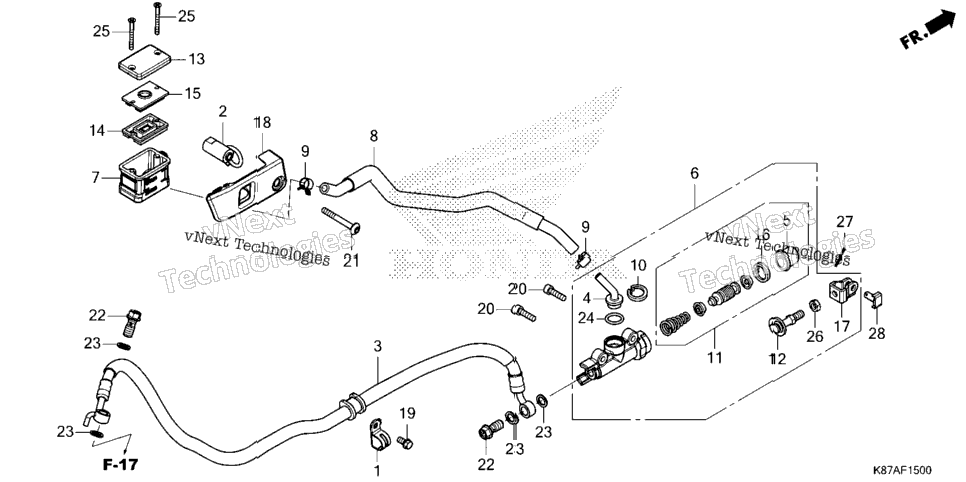 Rear Brake Master Cylinder (1)