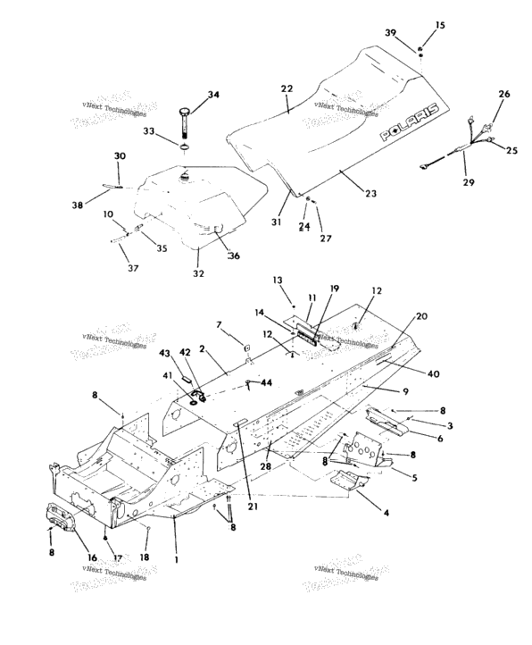 Chassis & Seat Indy Lite Gt