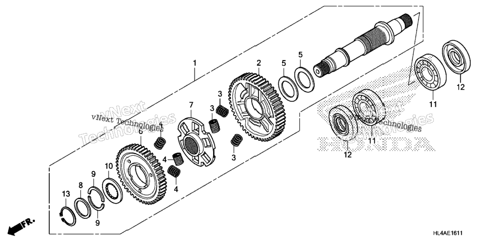 Final Driven Shaft