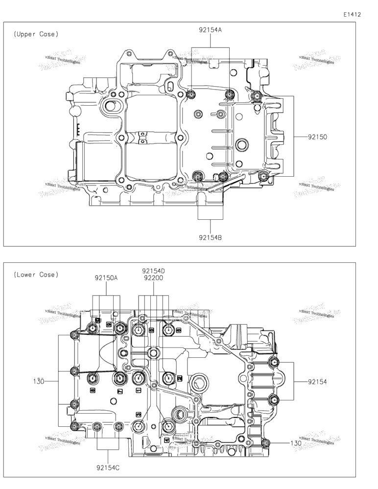 Crankcase Bolt Pattern