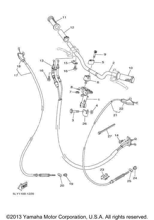 Steering Handle Cable