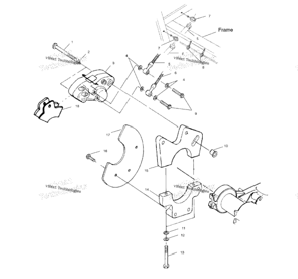 Rear Caliper Mounting /Ab
