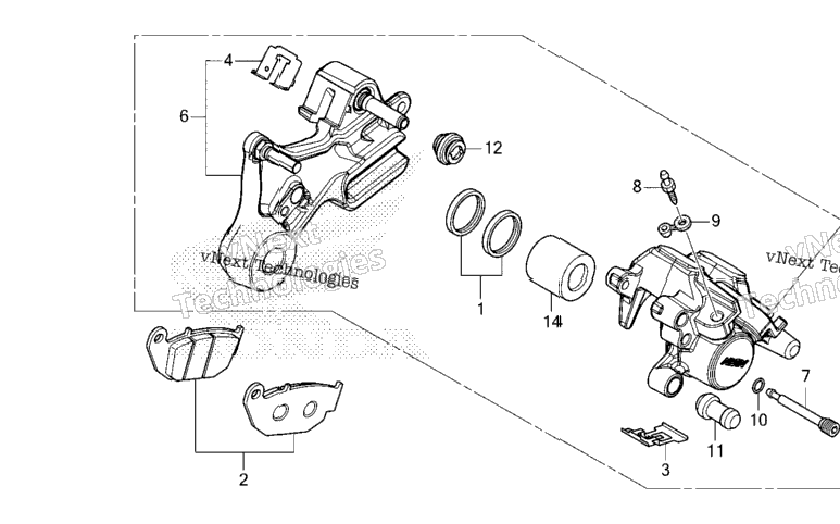 Rear Brake Caliper