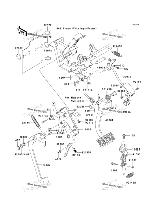 Brake Pedal/Throttle Lever