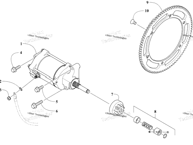 Starter Motor Assembly