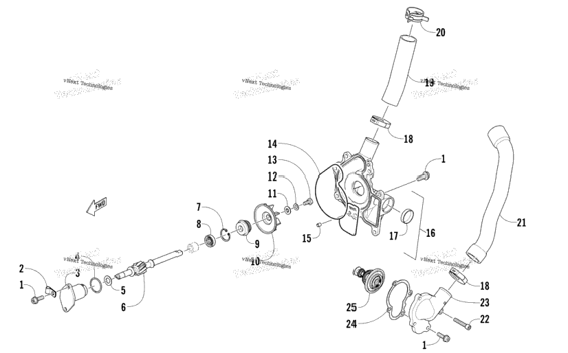 Water Pump And Thermostat