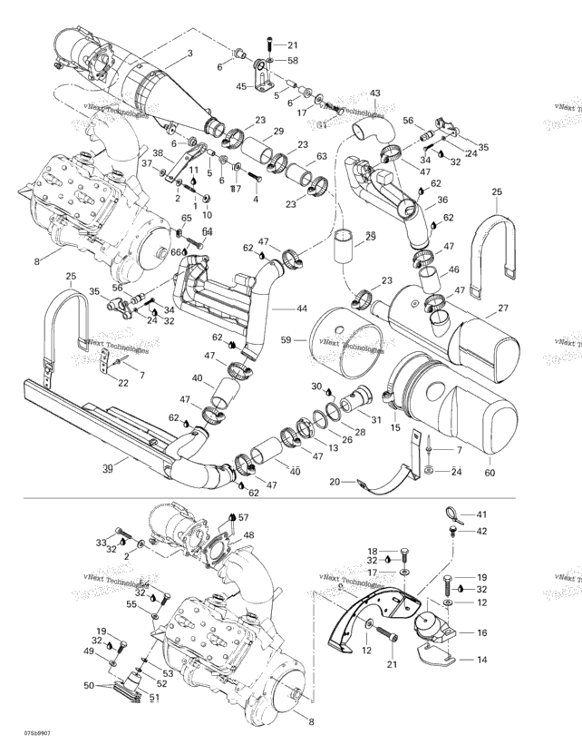 Engine Support And Muffler