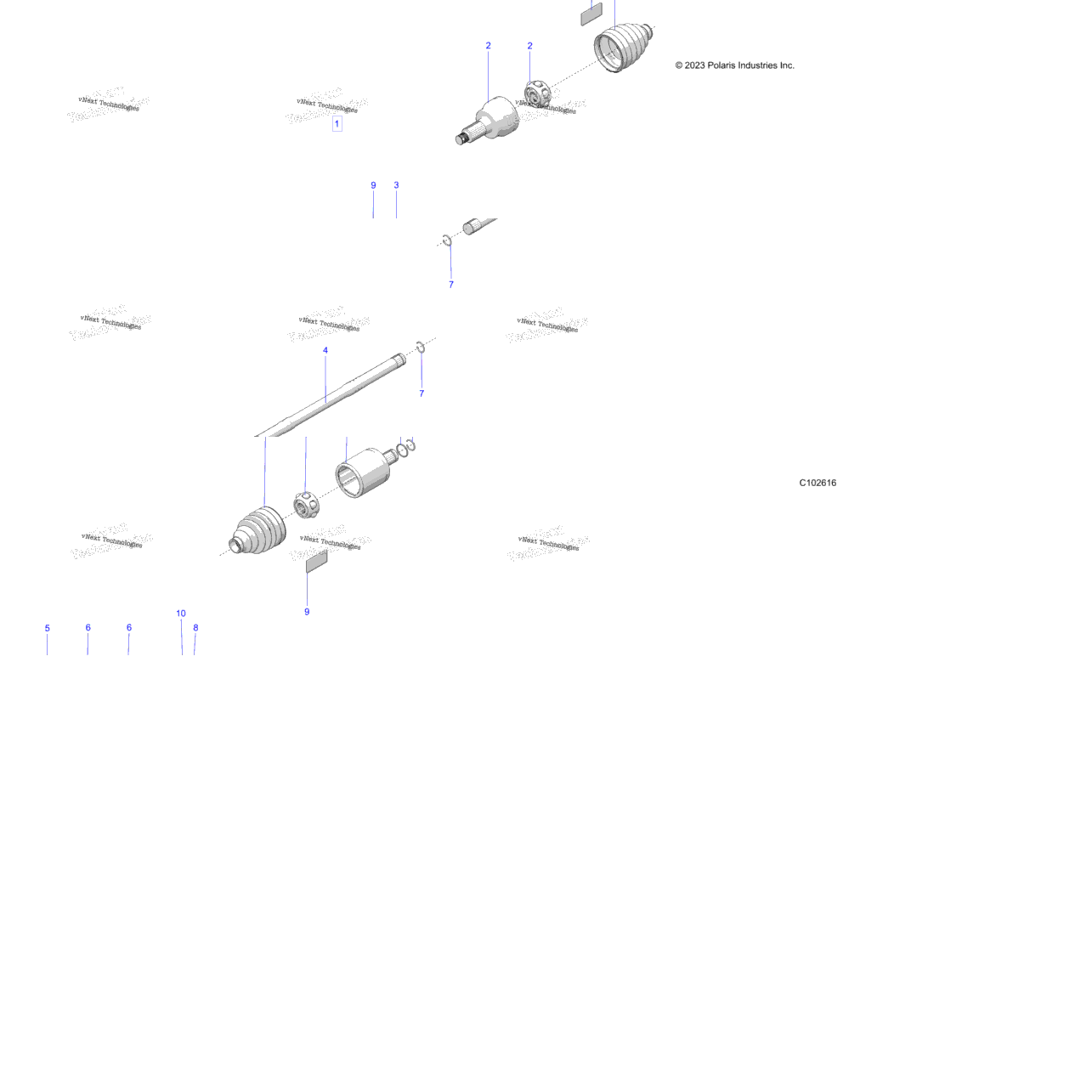 Drive Train, Rear Drive Shaft