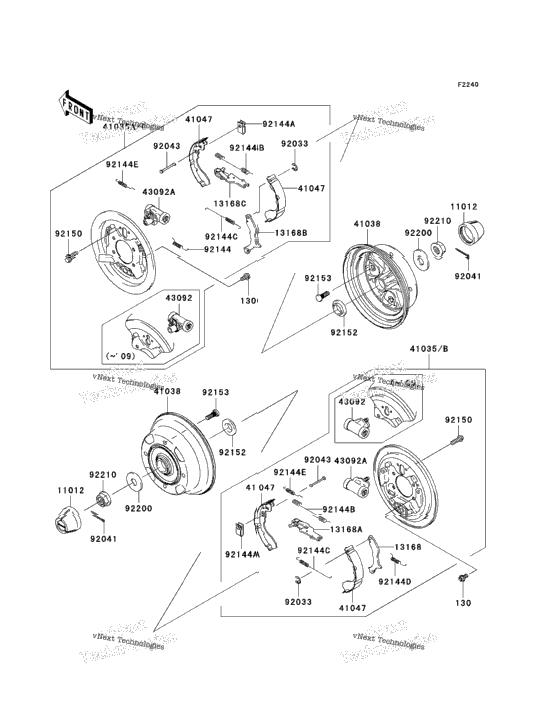 Rear Hubs/Brakes