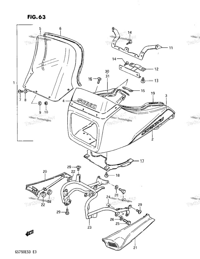 Cowling (Gs750esd)
