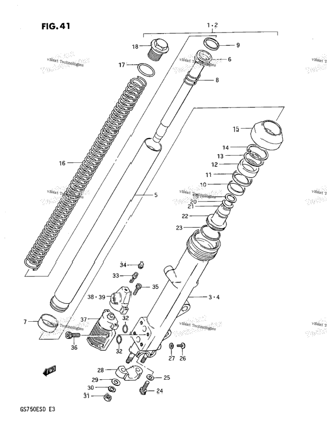 Front Damper (Gs750ed)