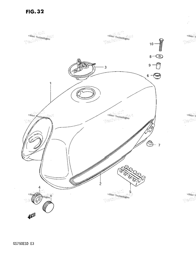 Fuel Tank (Gs750esd)