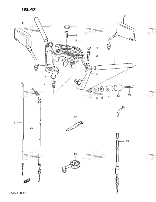 Handle Bar (Gs750ed)