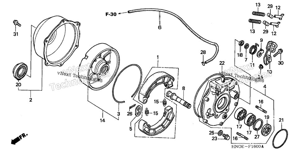 Rear Brake Panel