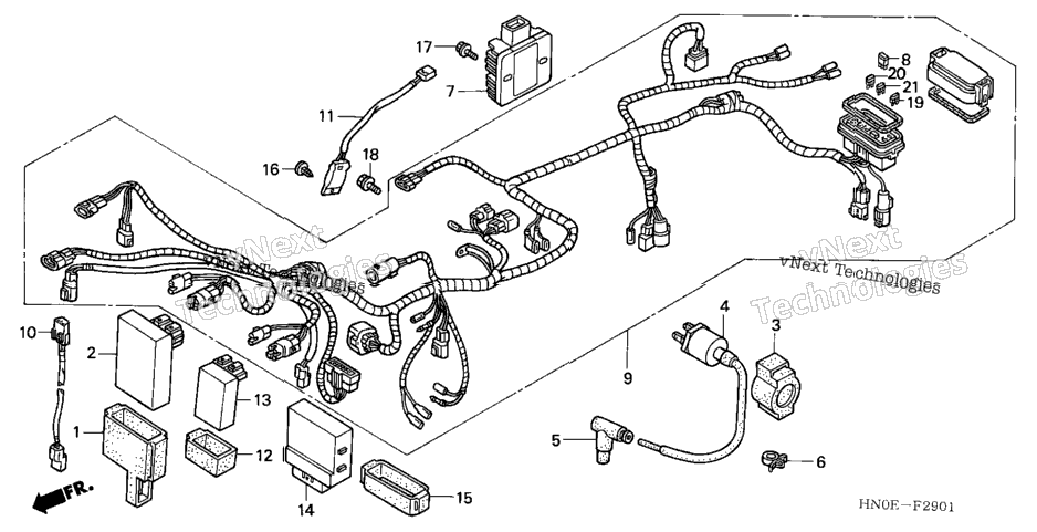 Wire Harness (Trx450fm)