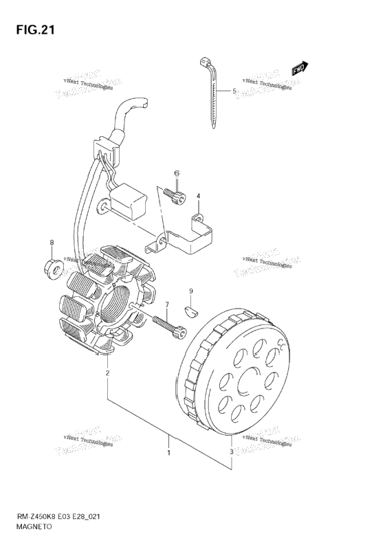Magneto (Rm-Z450 K8/K9)